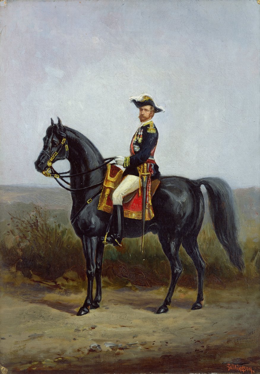 Retrato Equestre do General George Ernest Boulanger (1837-91) de Daniel Alexander Williamson