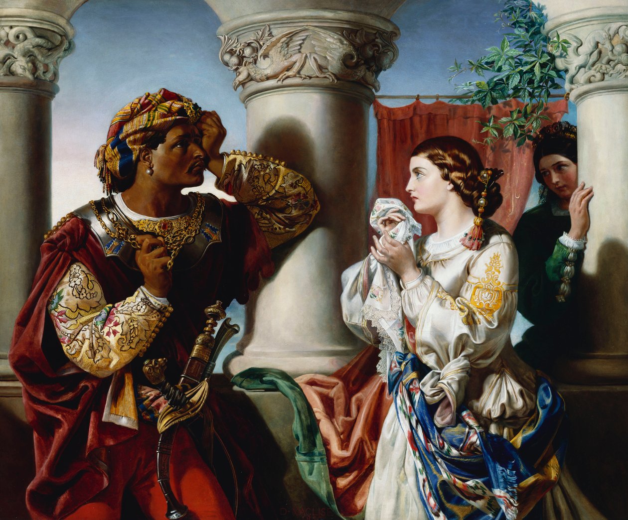 Othello e Desdemona de Daniel Maclise