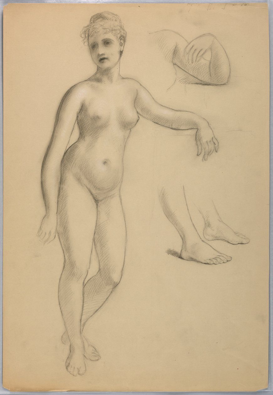 Nu feminino em pé de Daniel Huntington