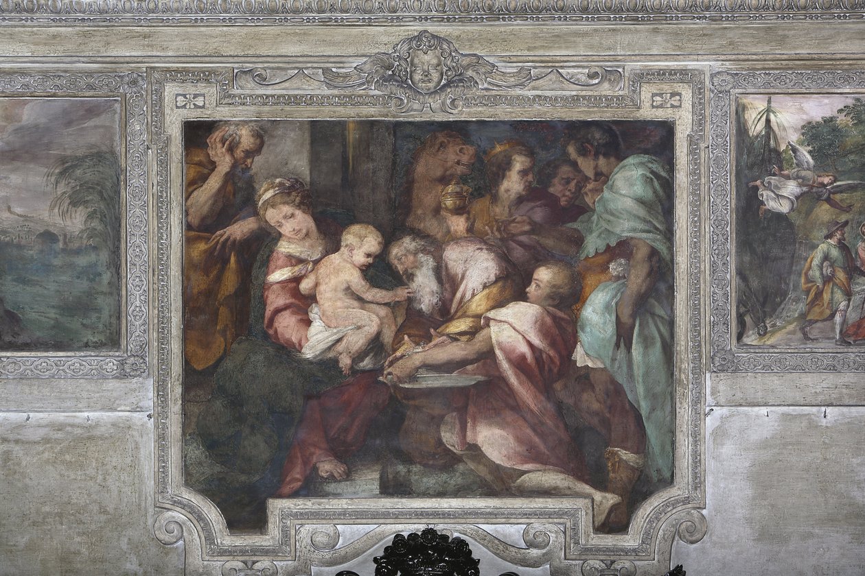 Adoração dos Reis Magos, c.1620 (fresco) de Daniele Crespi