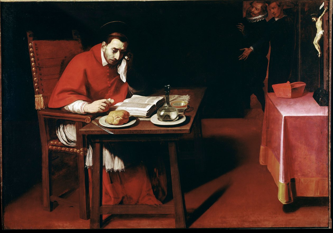 Representação de Charles Borromeo, Young (Pintura de Daniele Crespi