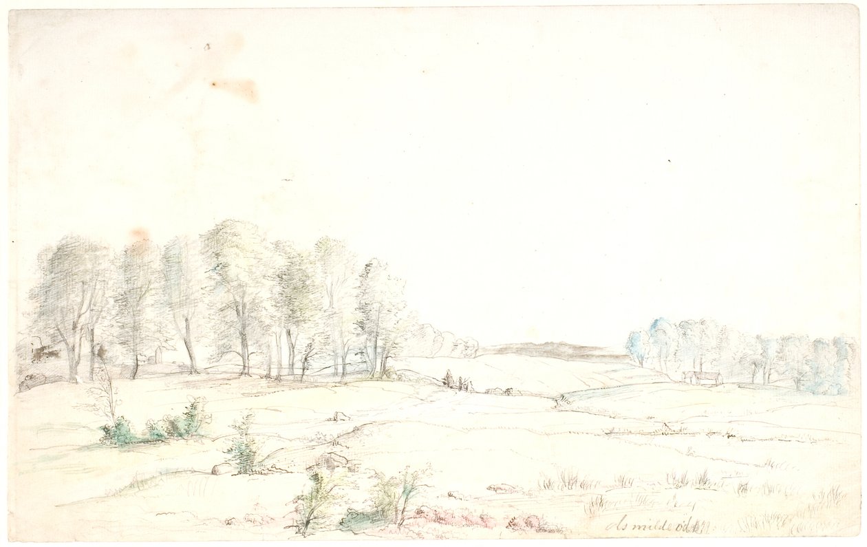 Paisagem em Aminderød de Dankvart Dreyer