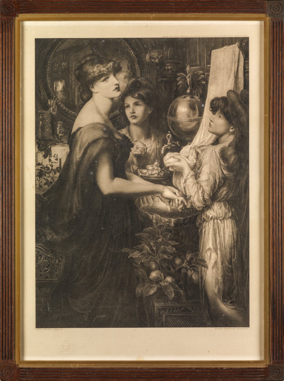 A bela mão de Dante Gabriel (after) Rossetti