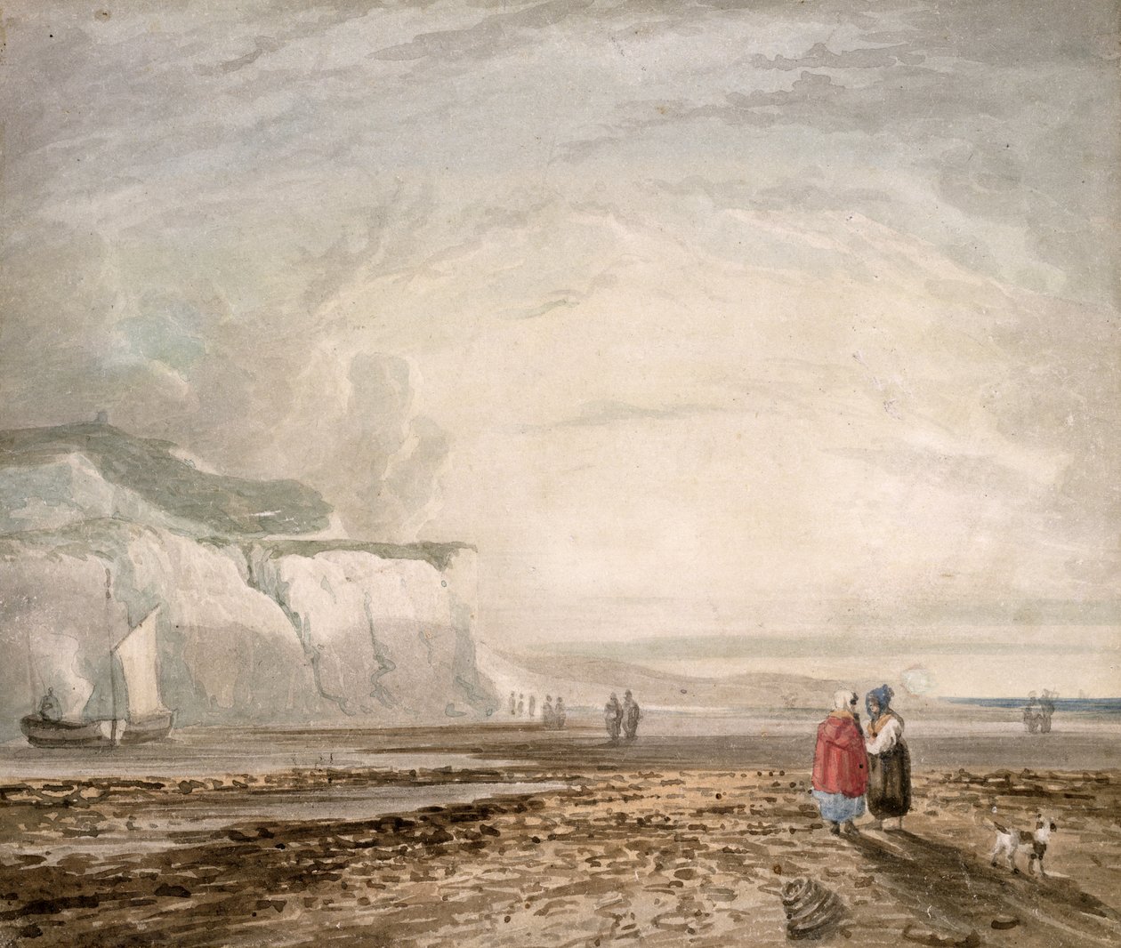 Uma vista à beira-mar de David Cox