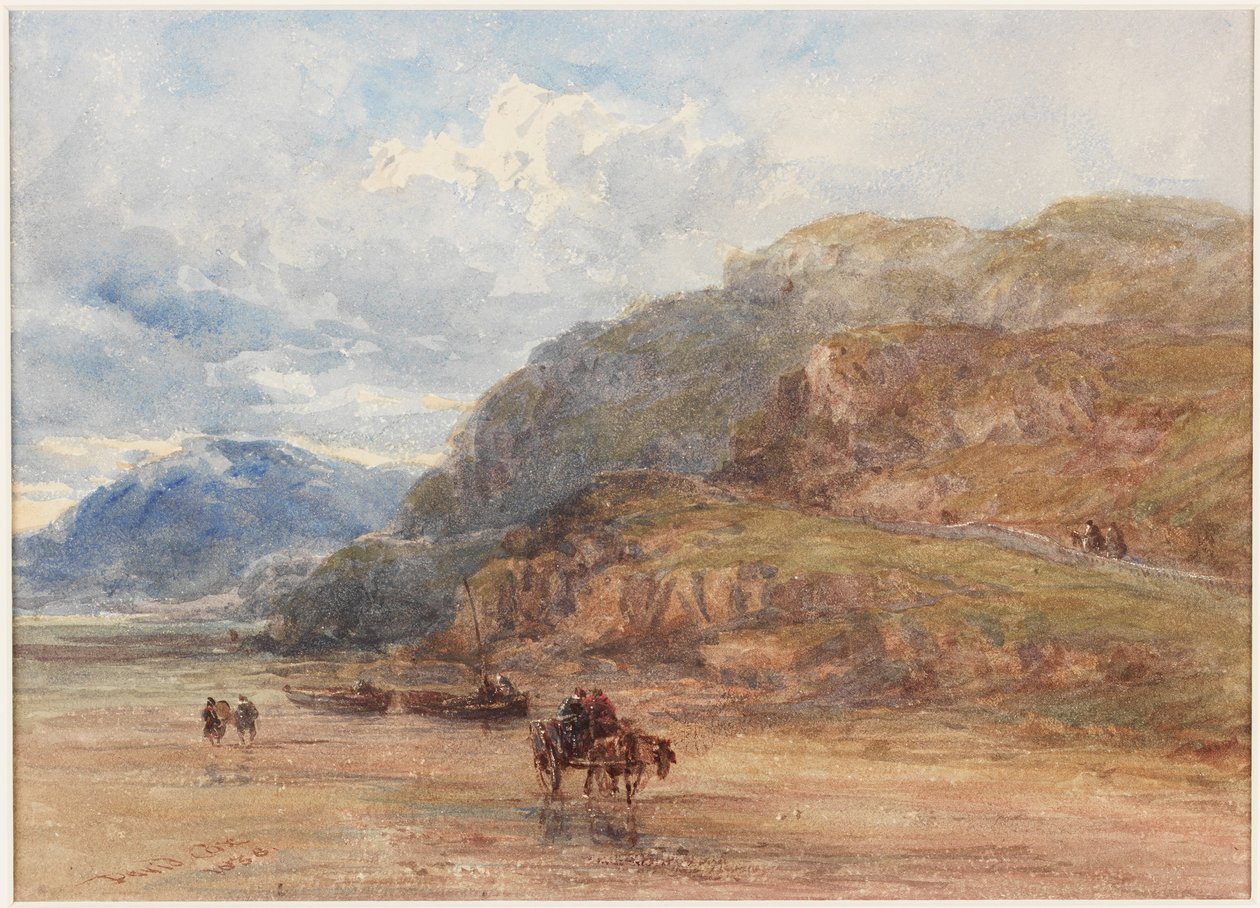 Paisagem montanhosa (bodycolour) de David Cox