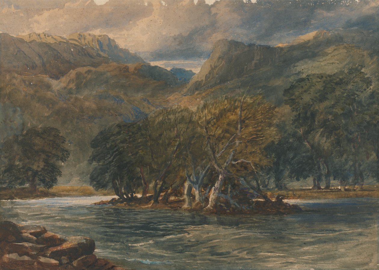 No Rio Conway, North Wales de David Cox