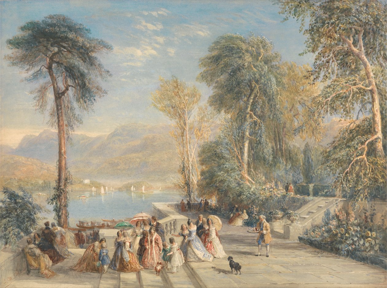 Windermere durante a regata de David Cox