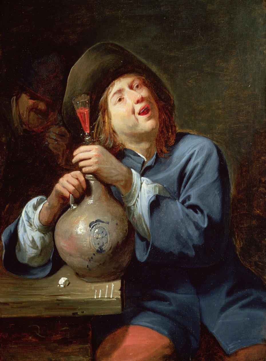 The Singer, 1644 (painel) de David II Ryckaert