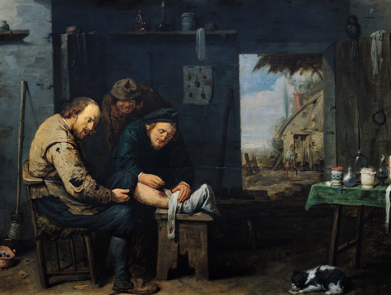 O cirurgião, 1638 de David III Ryckaert