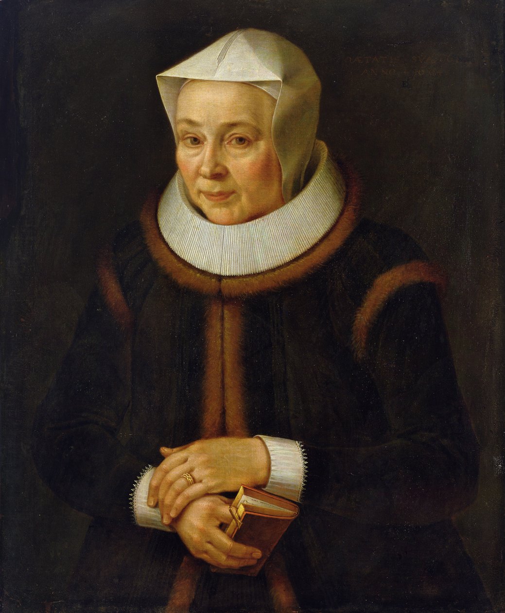 Retrato da mãe do artista, 1604 de David Kindt