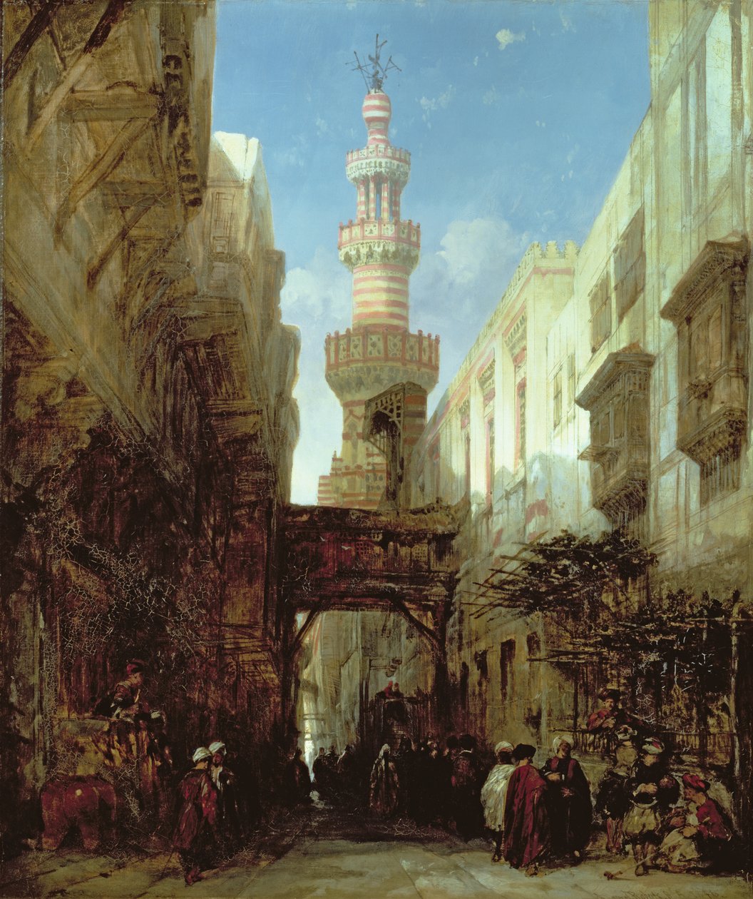 Rua no Cairo, 1846 de David Roberts