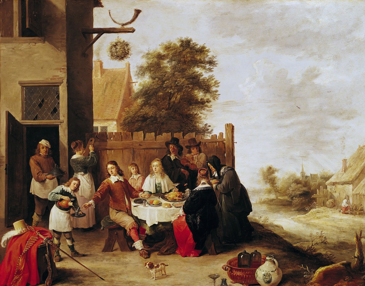 A festa do filho pródigo, 1644 de David Teniers the Younger