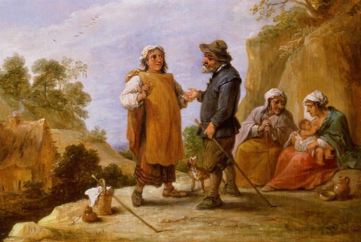 A cartomante de David Teniers the Younger