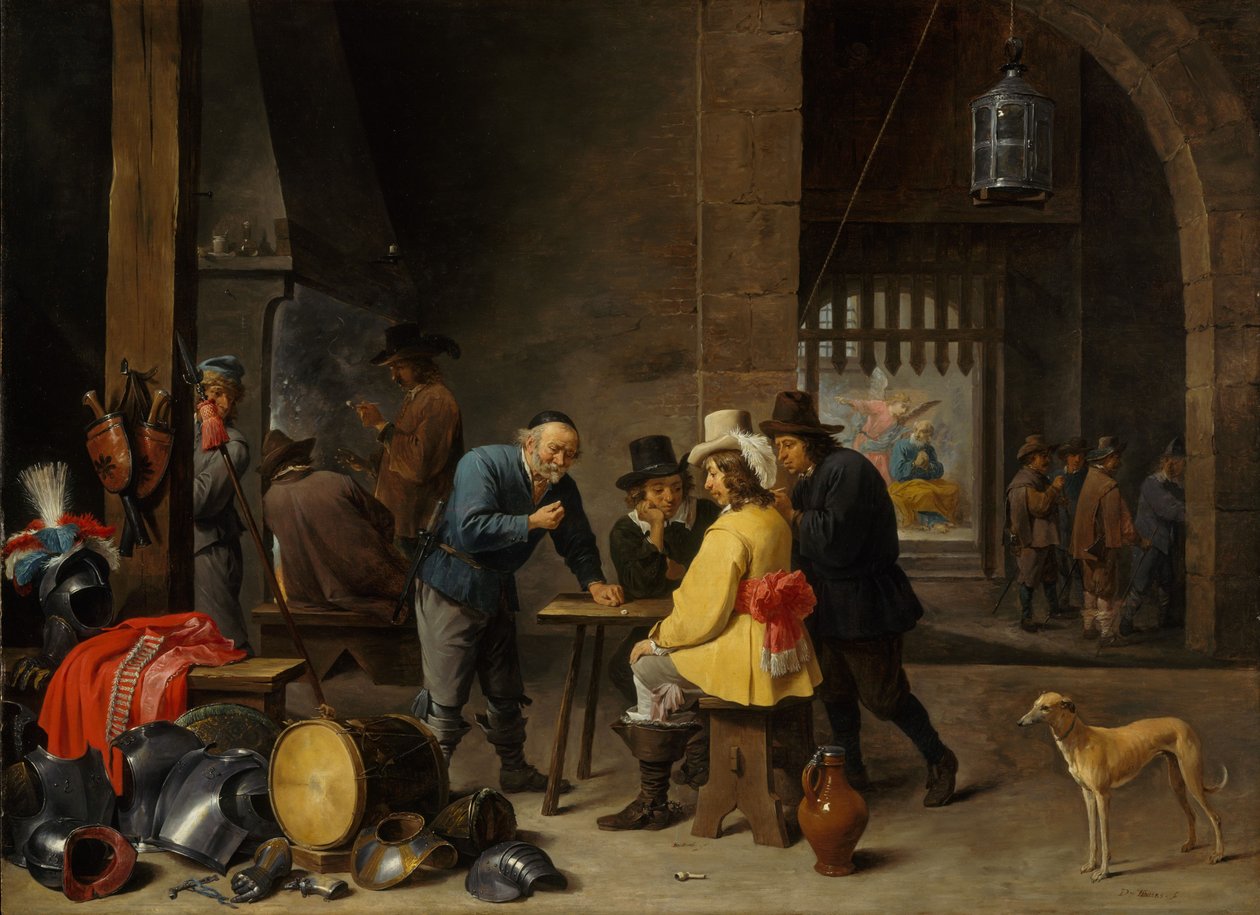 Guarda com a libertação de São Pedro, c.1645-47 de David Teniers the Younger