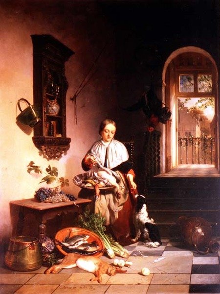 Na Cozinha de David Emil Joseph de Noter