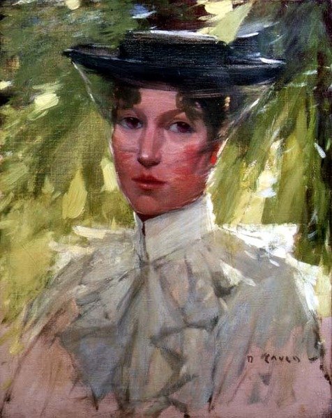 Retrato de uma Jovem Mulher de David Gould
