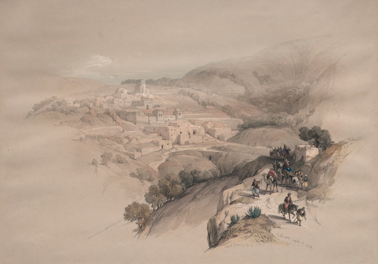 Betânia, 1839. de David Roberts