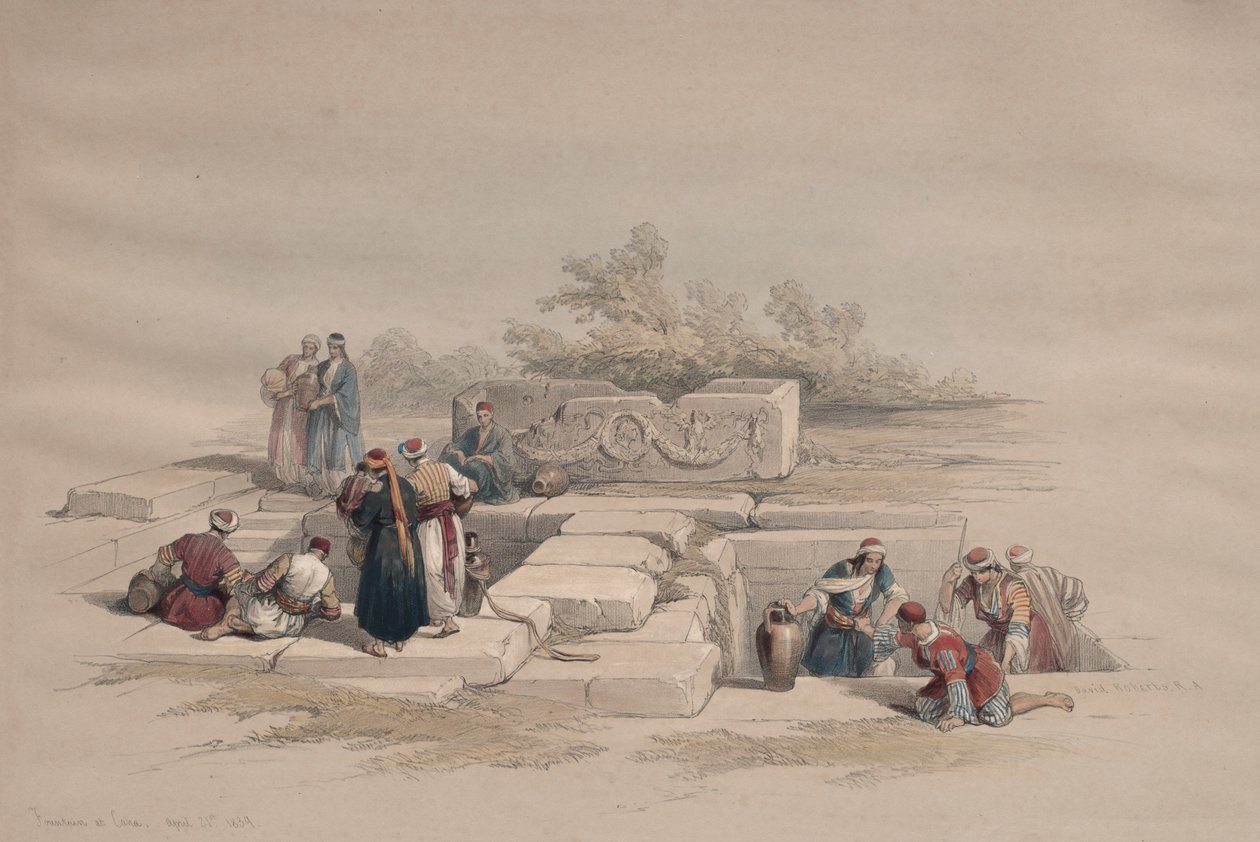 Fonte em Caná de David Roberts
