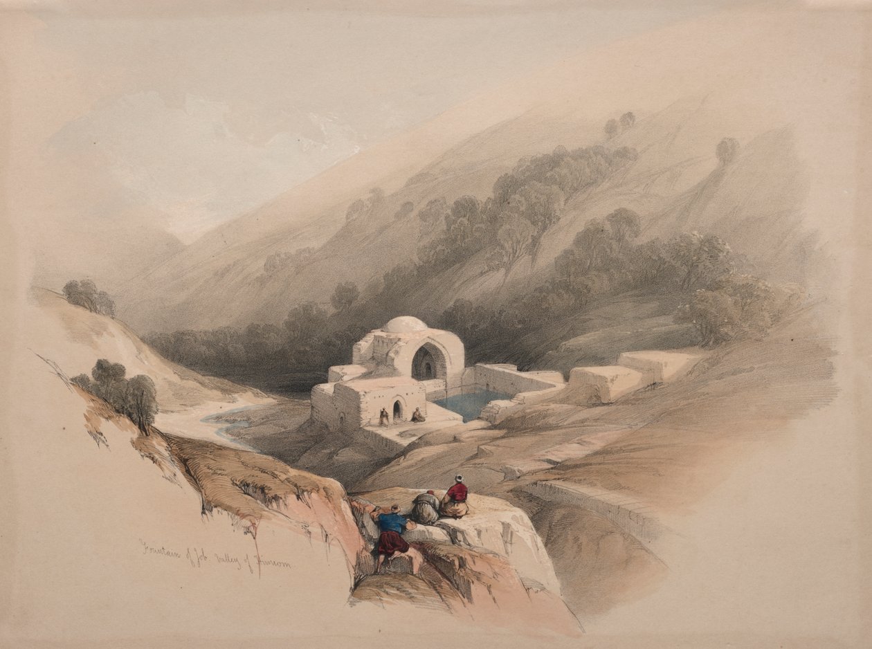 Fonte de Jó, Vale de Hinom de David Roberts
