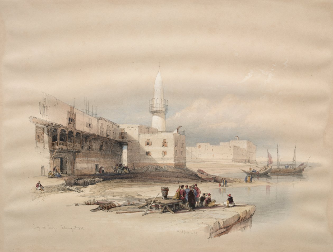 Cais de Suez de David Roberts