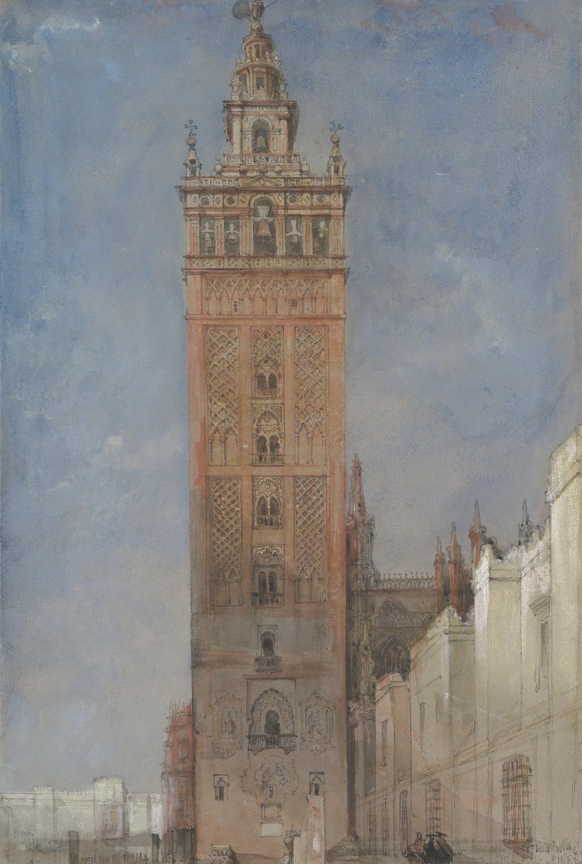 A Giralda, Sevilha, 1833. de David Roberts