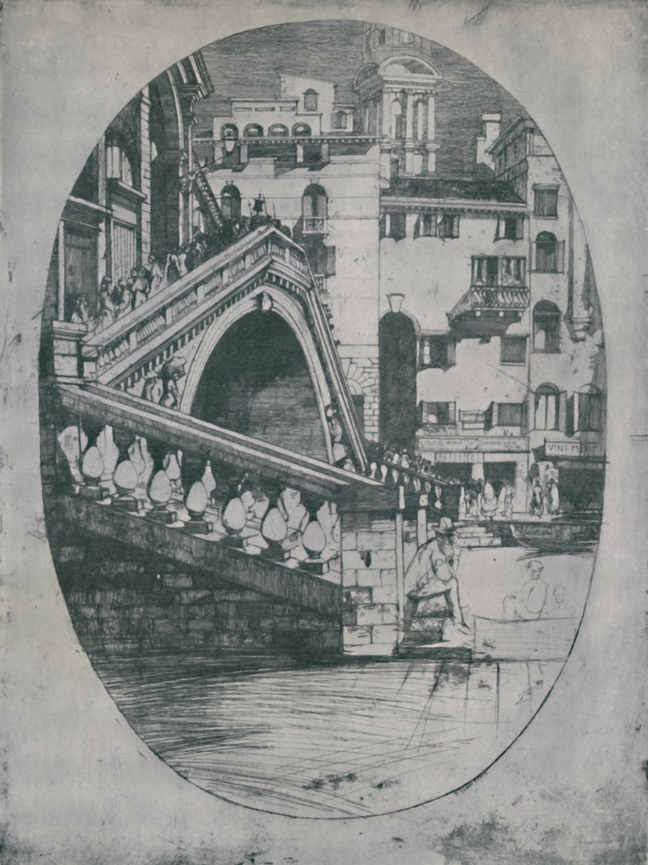 O Rialto, c1900, 1925. de David Young Cameron