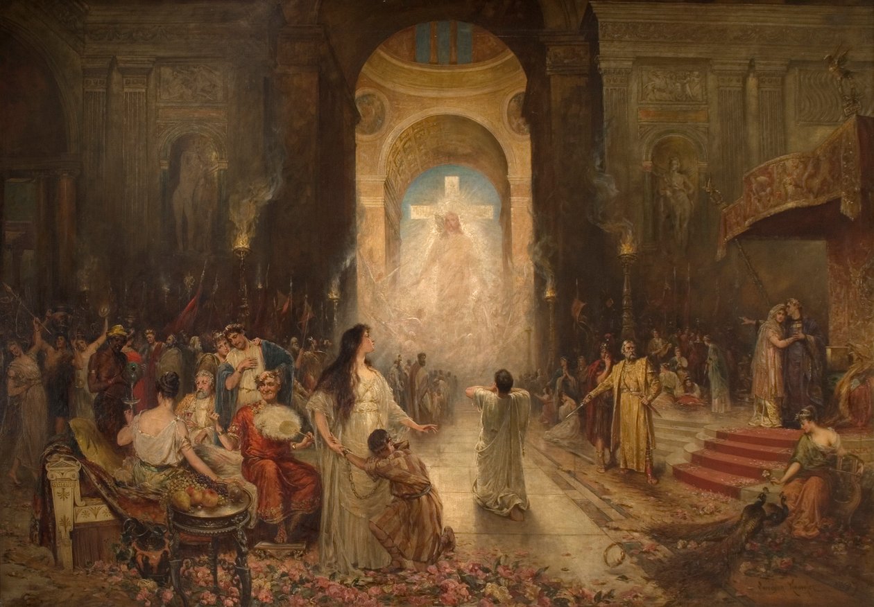 O sinal da cruz, 1897 de Davidson Knowles