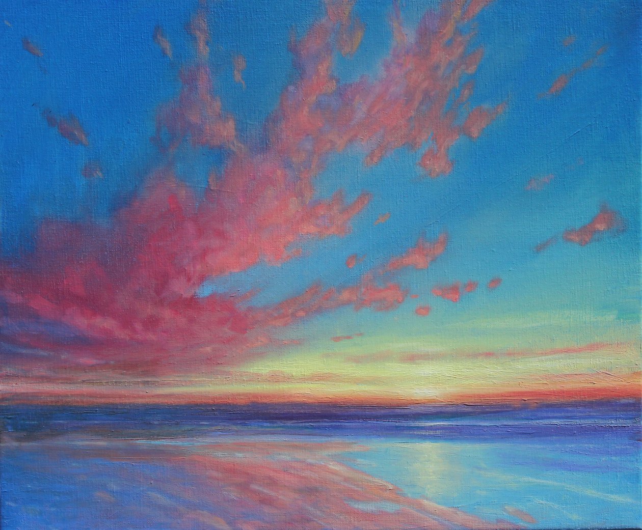 Como Evening Falls, 2019 (Oil on Canvas) de Derek Hare
