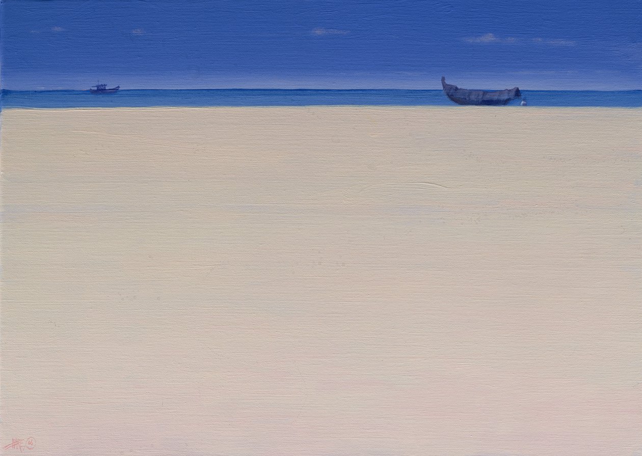Barcos pesca, em, puvar, kerala de Derek Hare