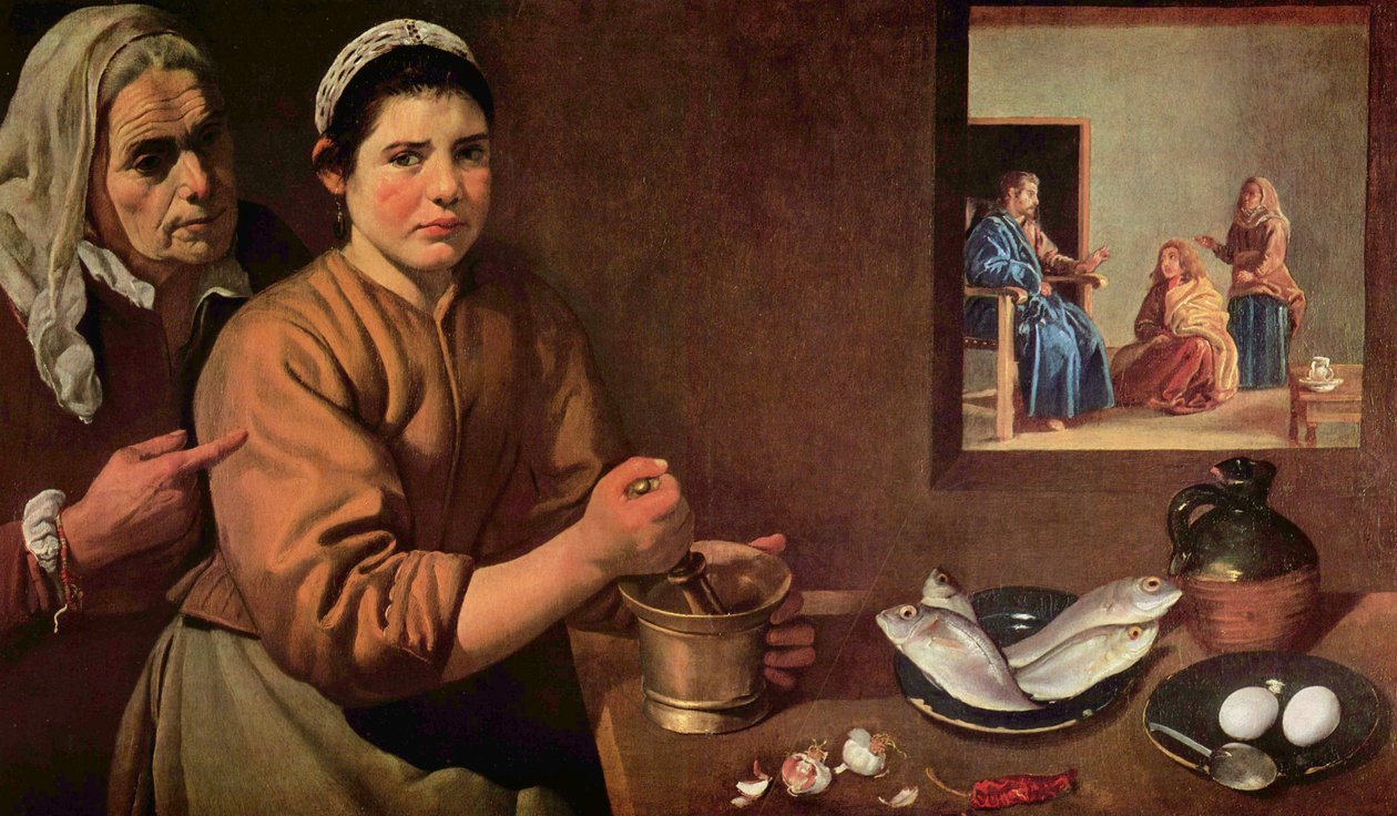 Cristo na casa de Marta e Maria de Diego Velázquez
