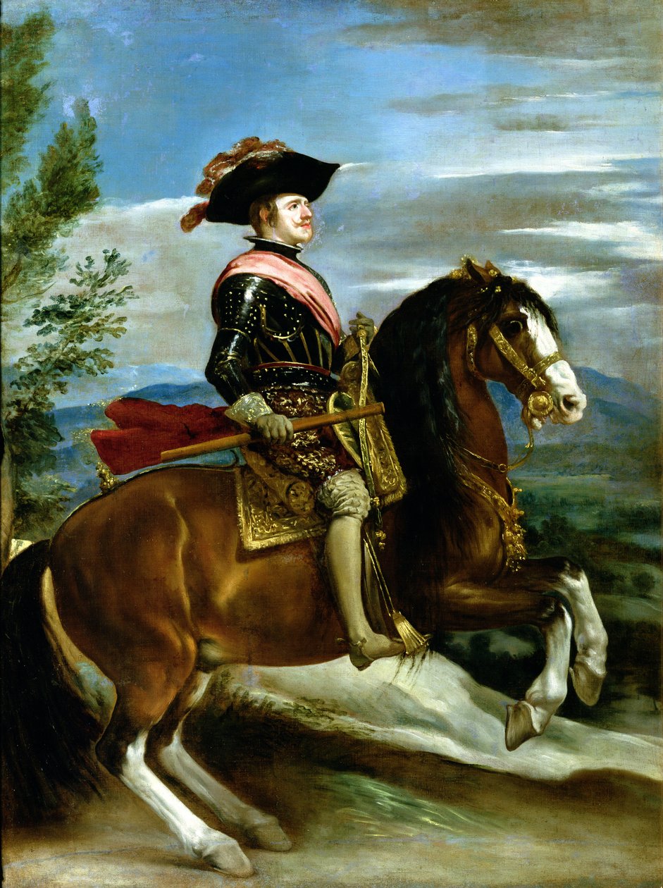 Retrato equestre do rei Filipe IV de Espanha (1605-65) de Diego Velázquez