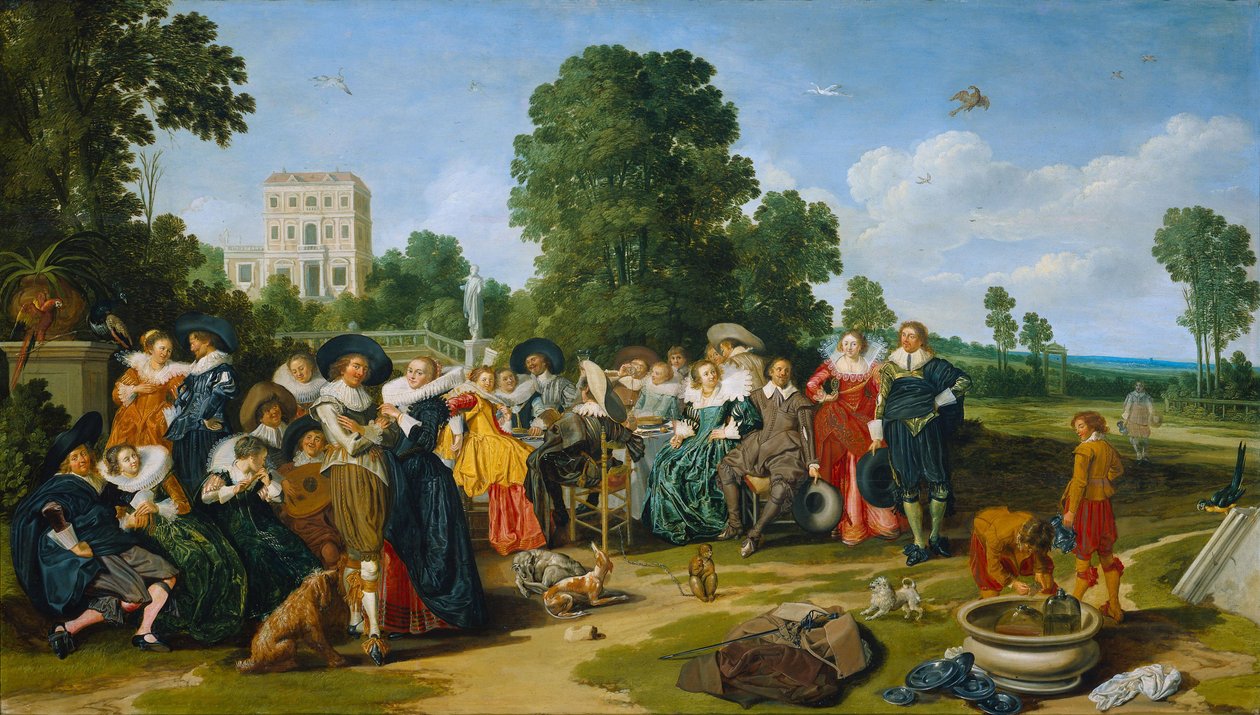 A Fête champêtre de Dirck Hals