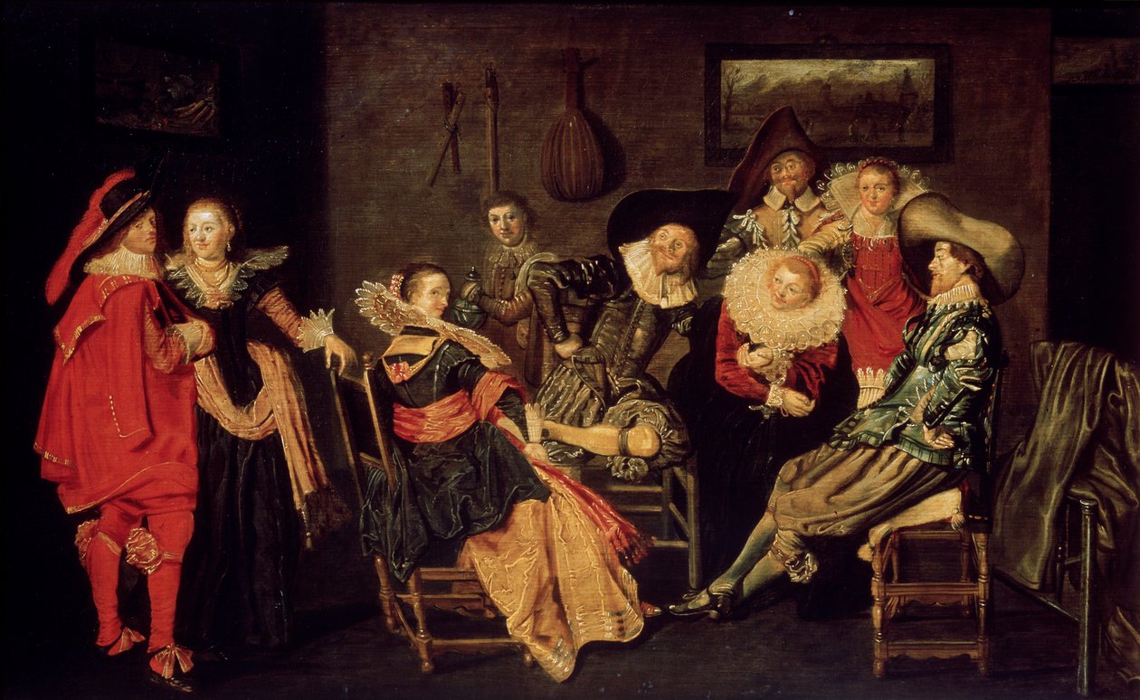 The Merry Company, século XVII de Dirck Hals