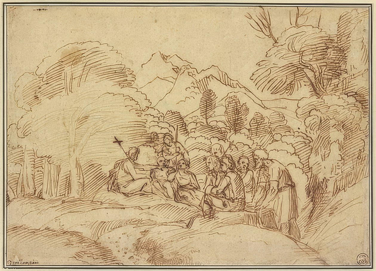 João prega no deserto de Domenichino