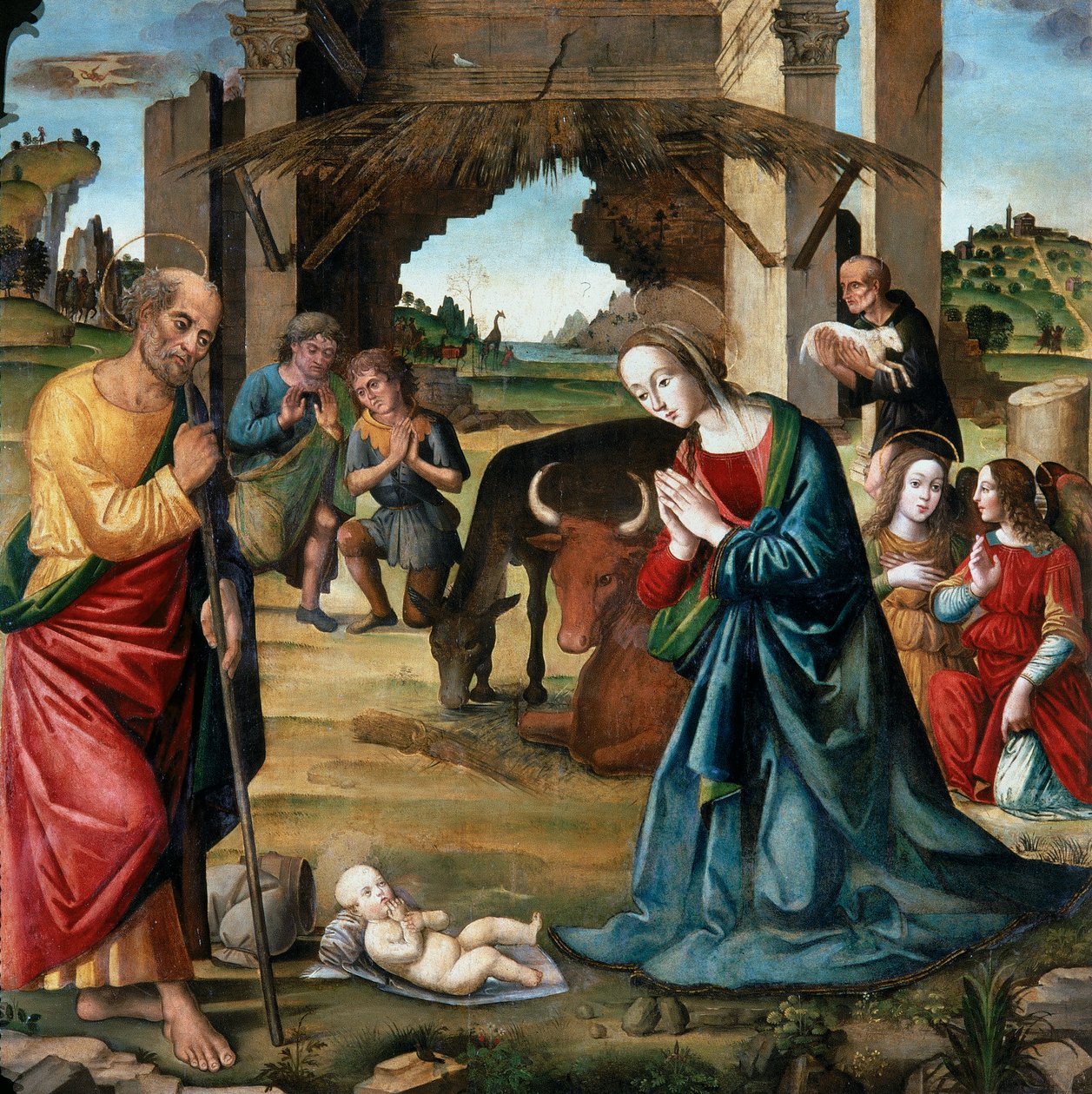 Adoração dos pastores de Domenico Ghirlandaio