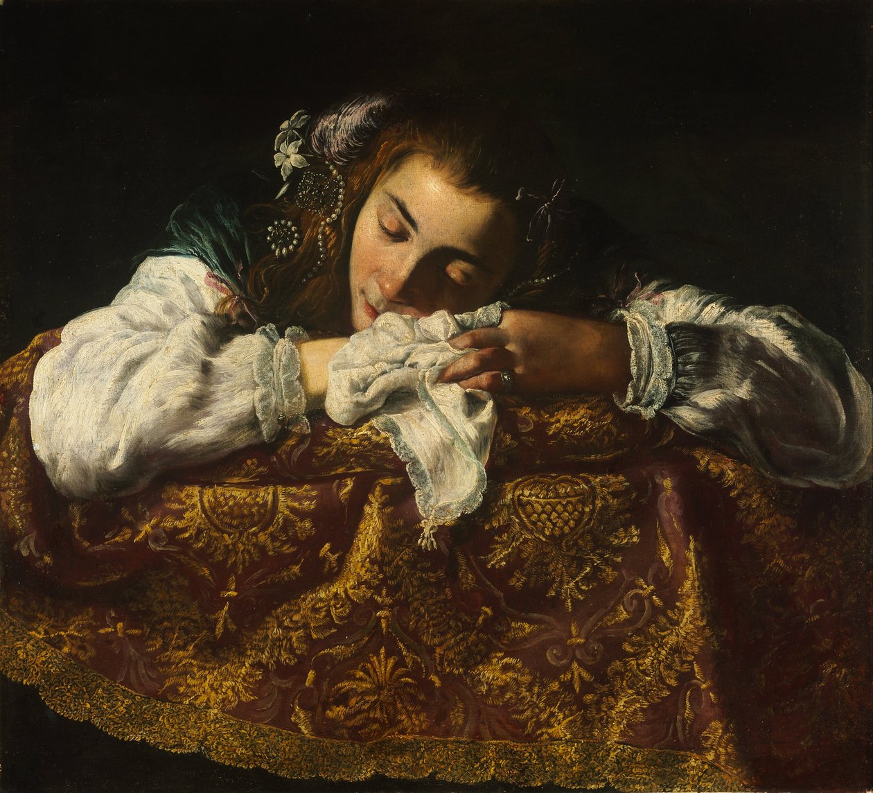 Menina dormindo de Domenico Fetti or Feti