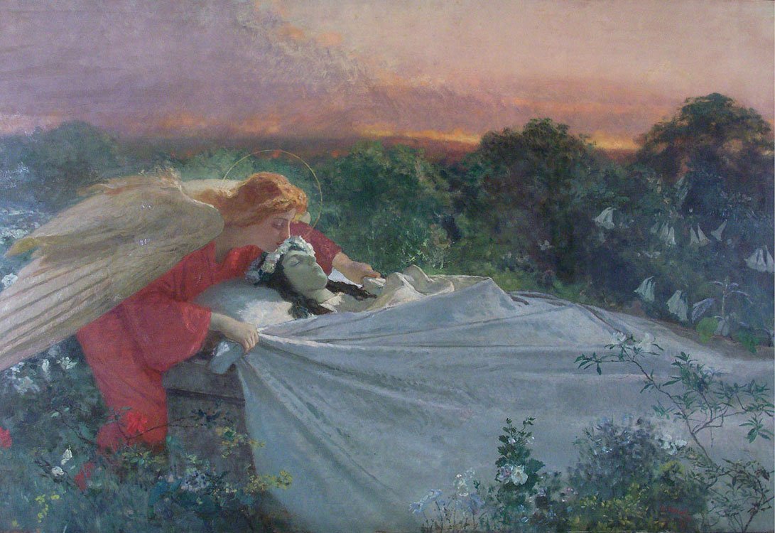 O anjo da morte de Domenico Morelli