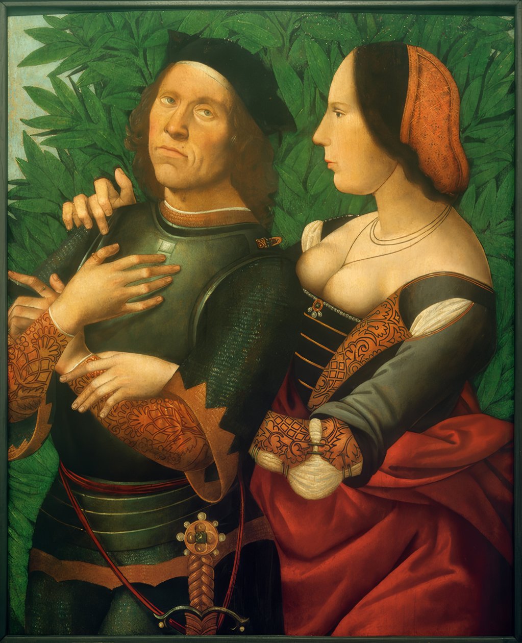 Cavaleiro e dama de Domenico Panetti