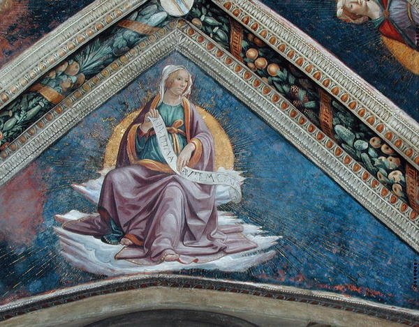 Uma Sibila, 1483-86 de Domenico Ghirlandaio