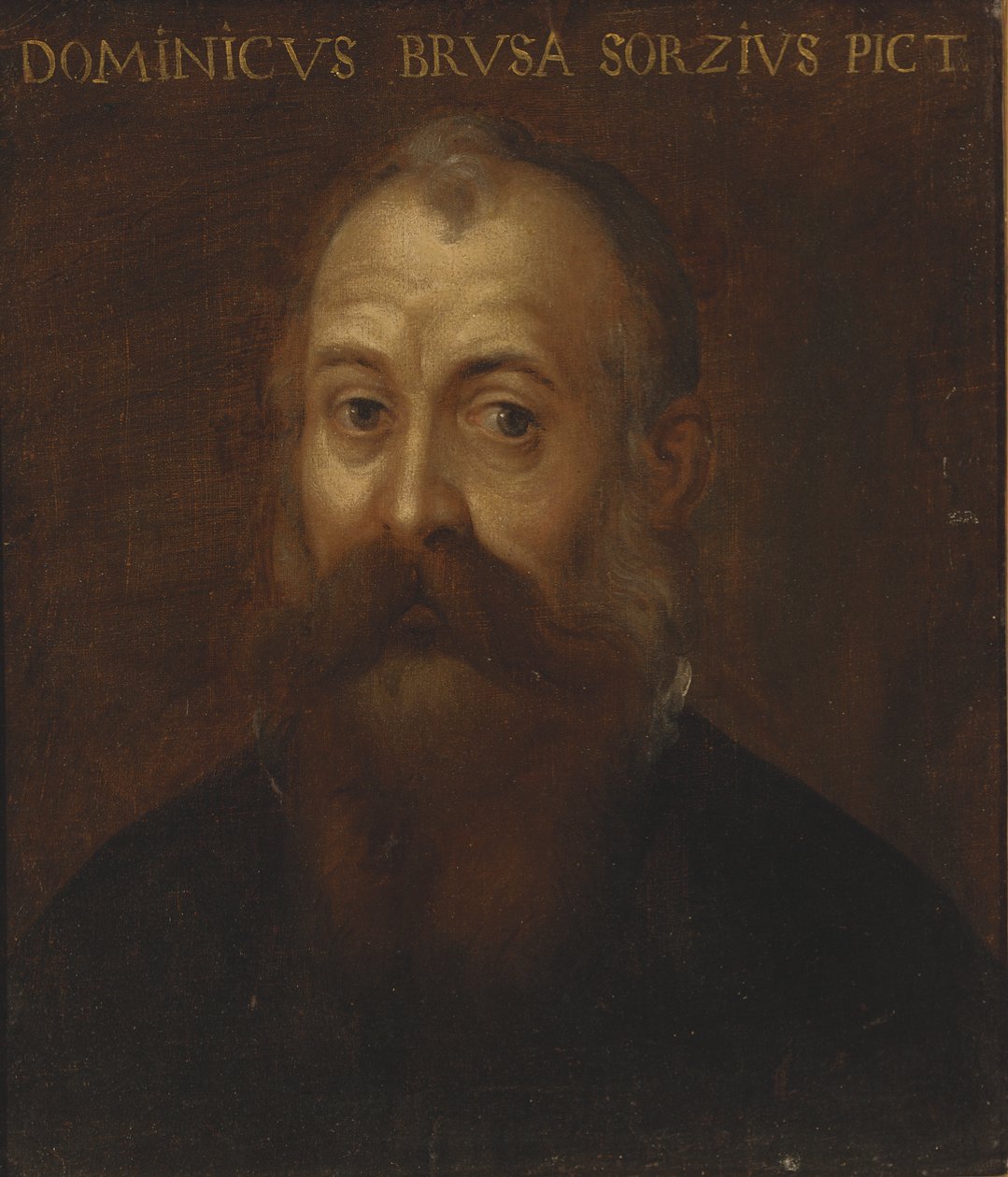 Retrato do artista de Domenico Brusasorci