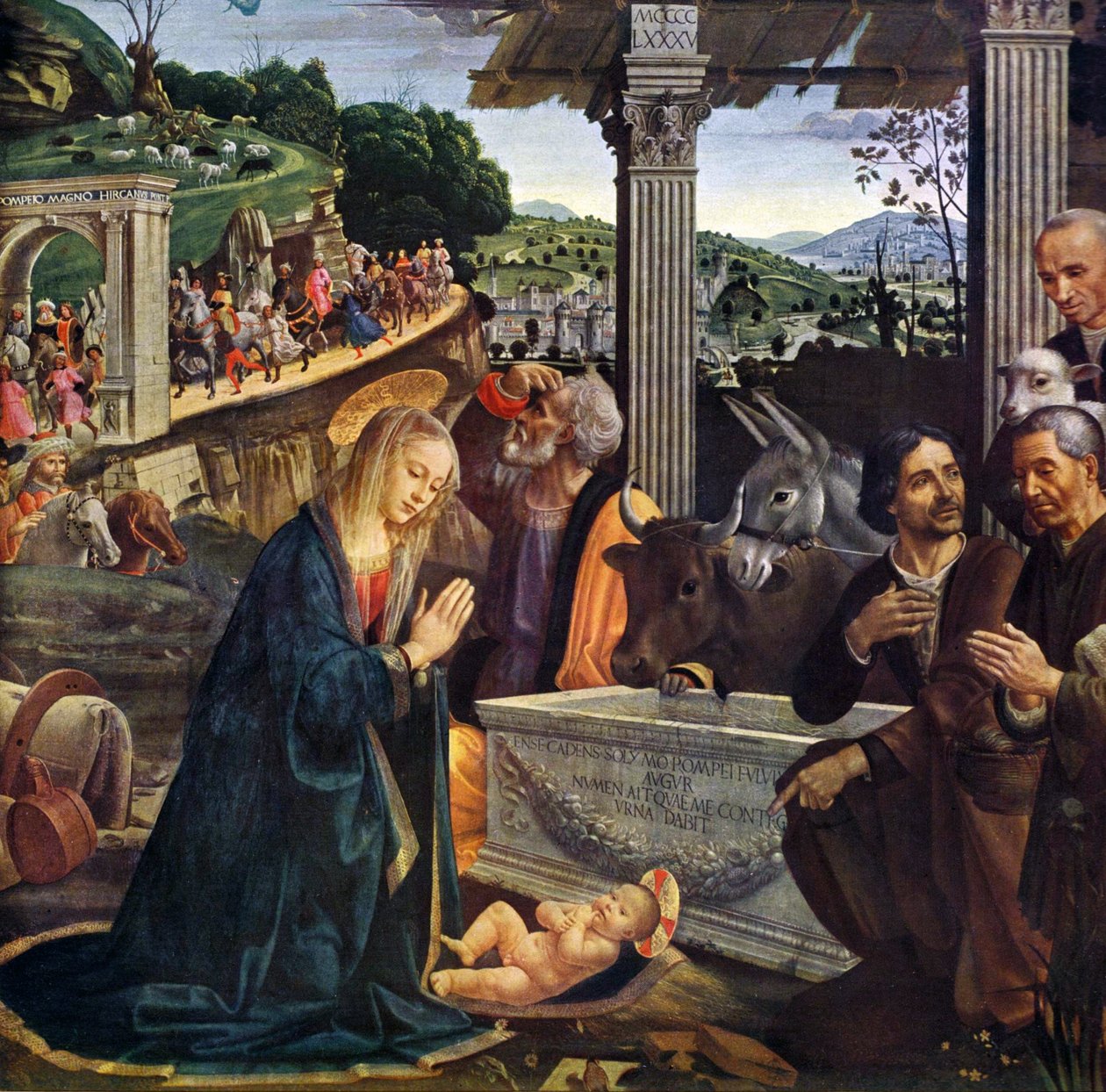 Adoração dos Pastores de Domenico Ghirlandaio