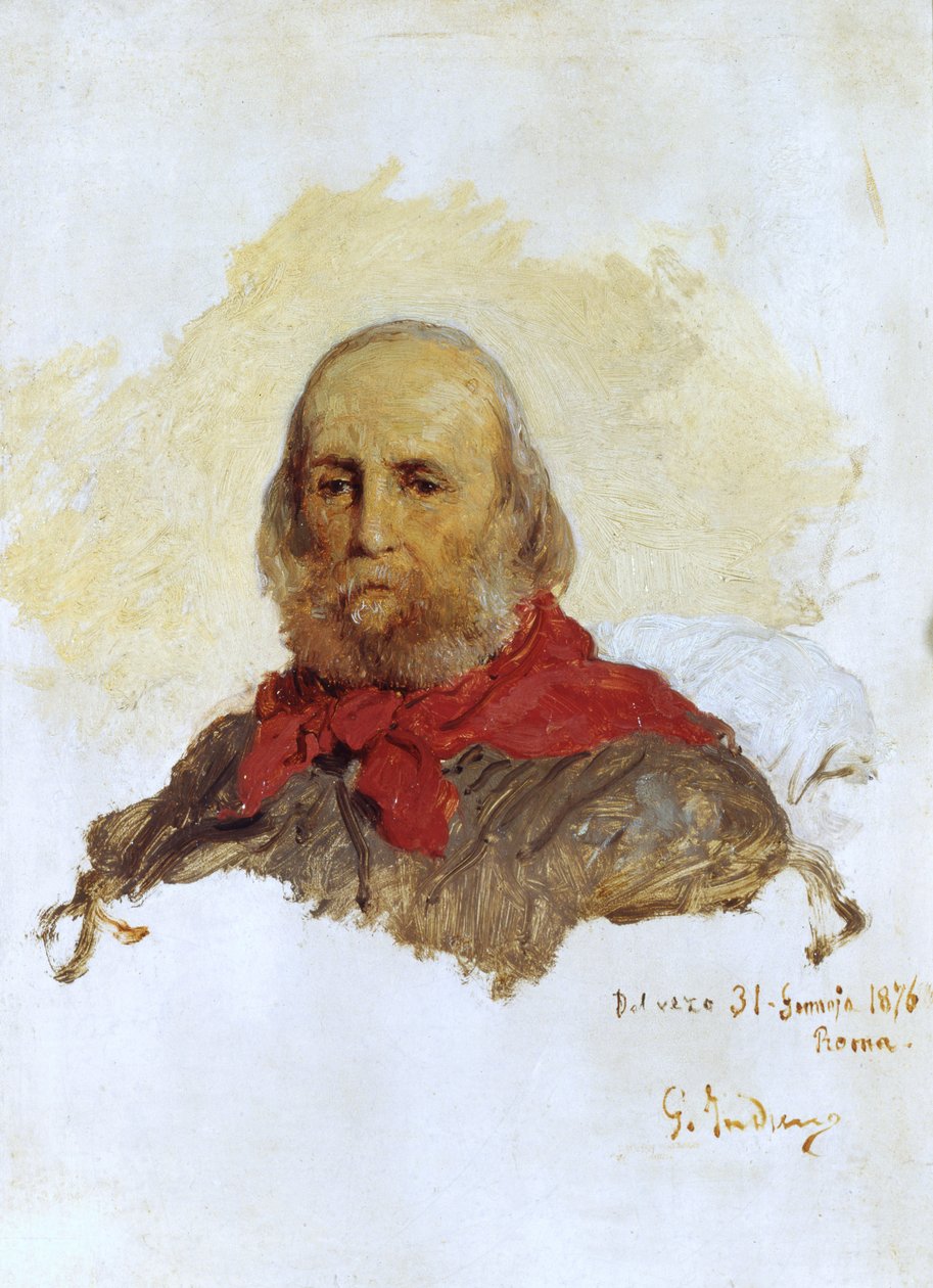 Retrato de Garibaldi, 1876 de Domenico Induno