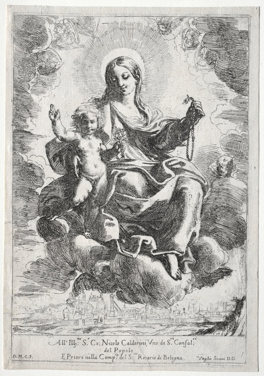 Madonna do Rosário. de Domenico Maria Canuti