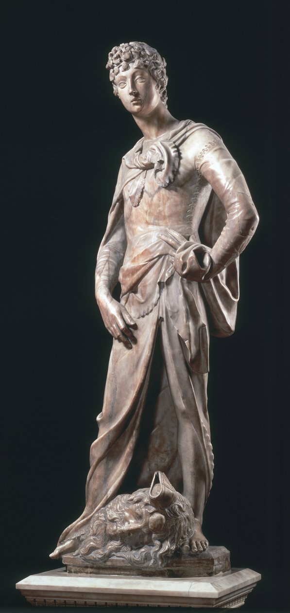 David, c.1408-11 (mármore) de Donatello