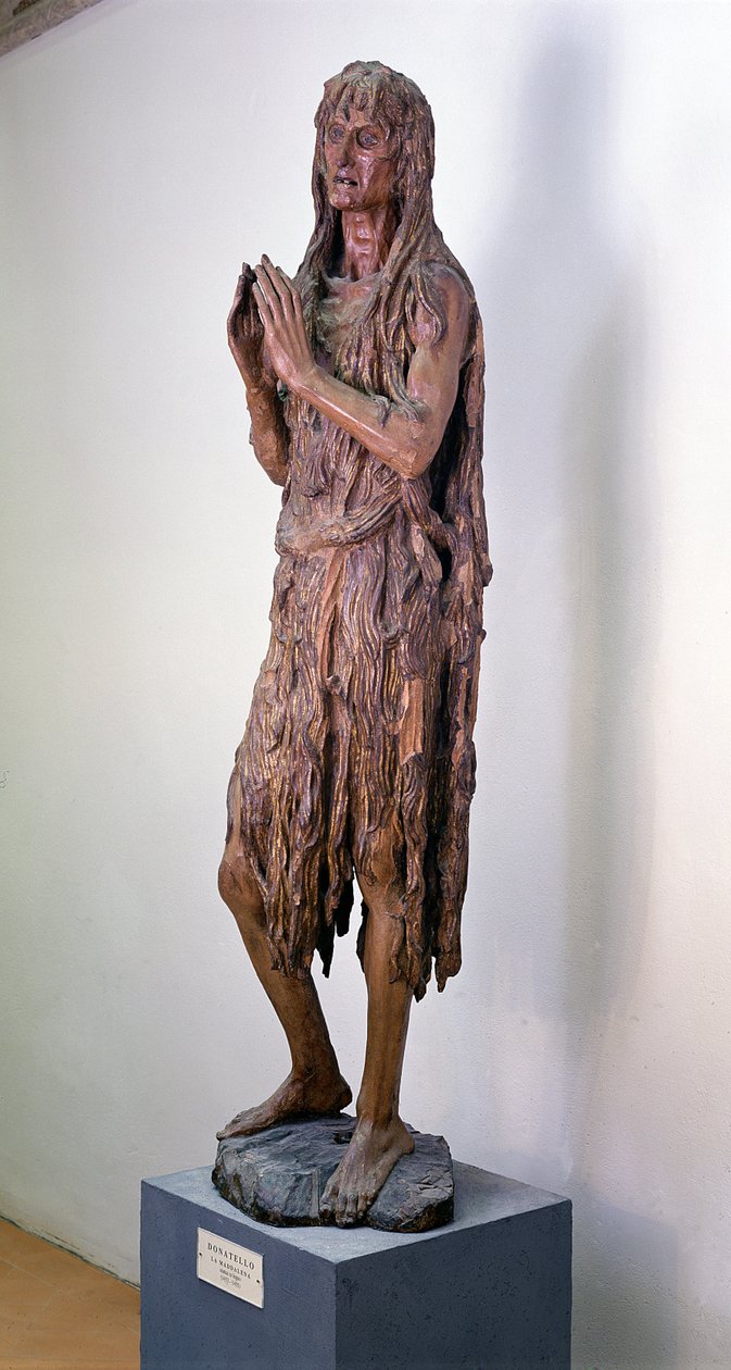 Maria Madalena, 1453-5 (madeira dourada) de Donatello