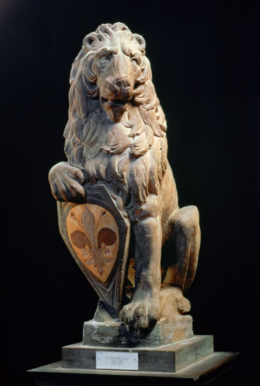 Leão Heráldico, 1420 (mármore) de Donatello