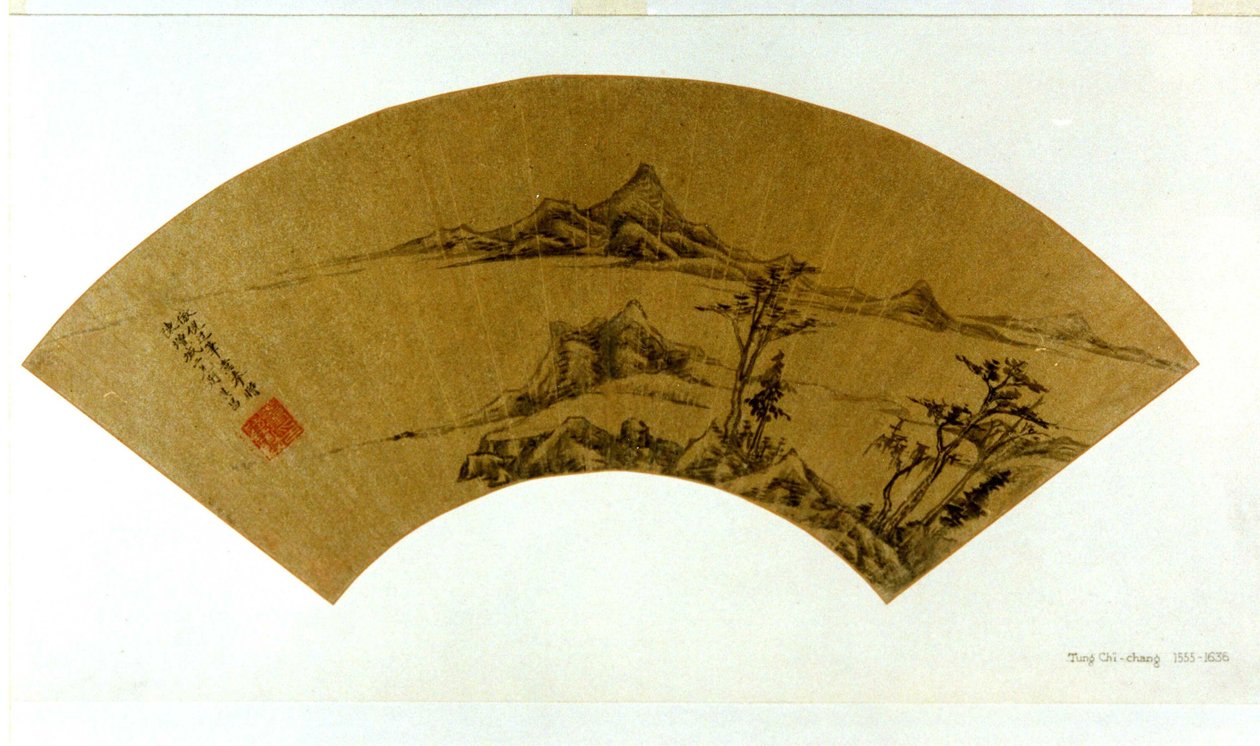 Paisagem ao estilo de Ni Zan de Dong Qichang
