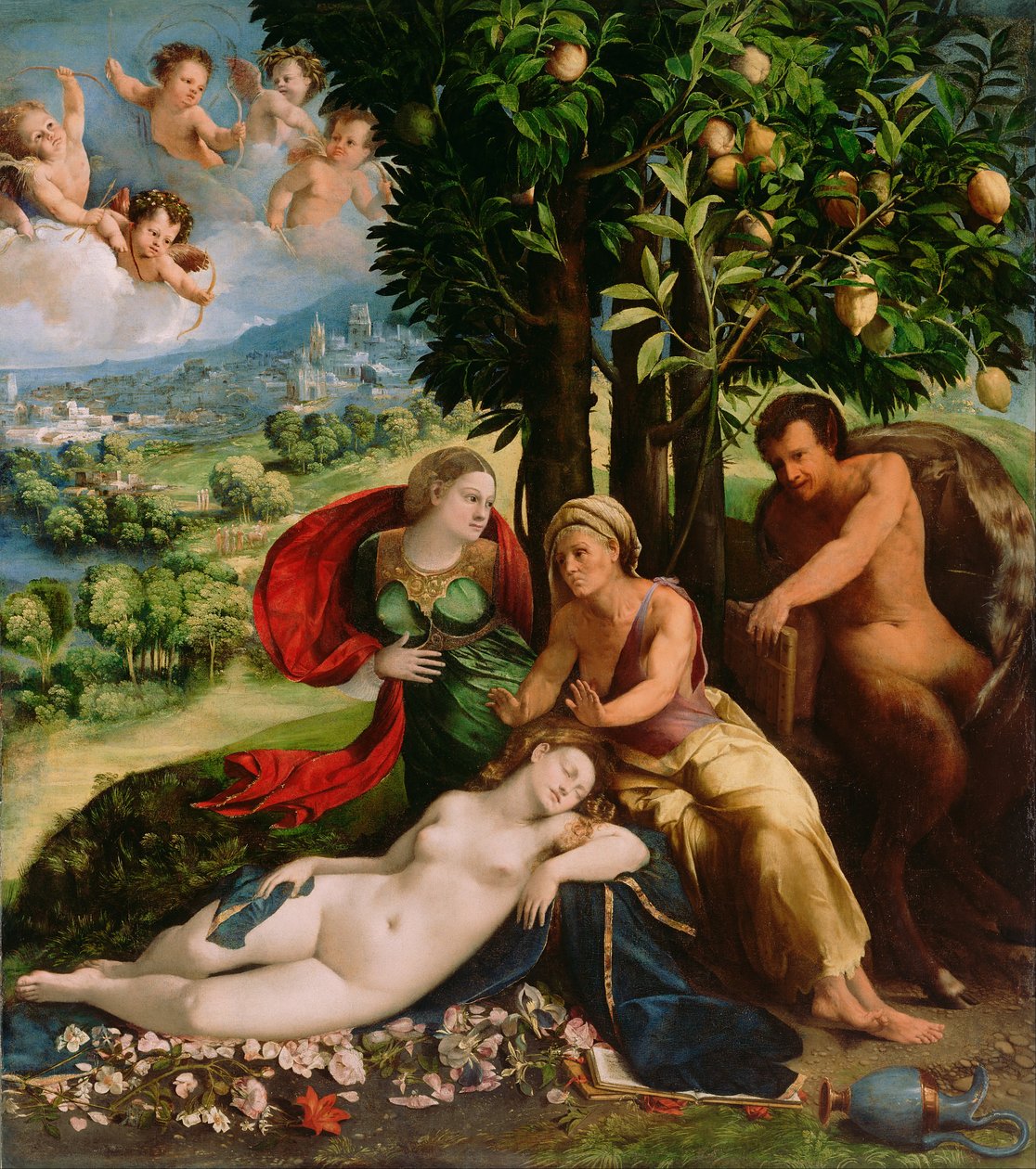 Cena mitológica de Dosso Dossi