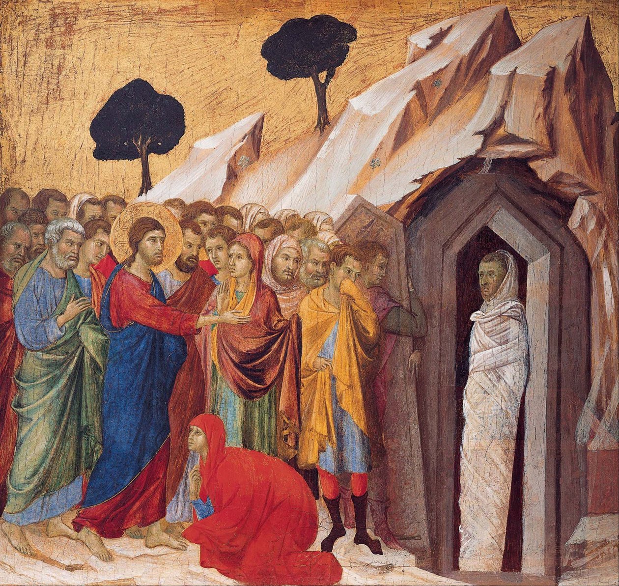 A ressurreição de Lázaro de Duccio di Buoninsegna