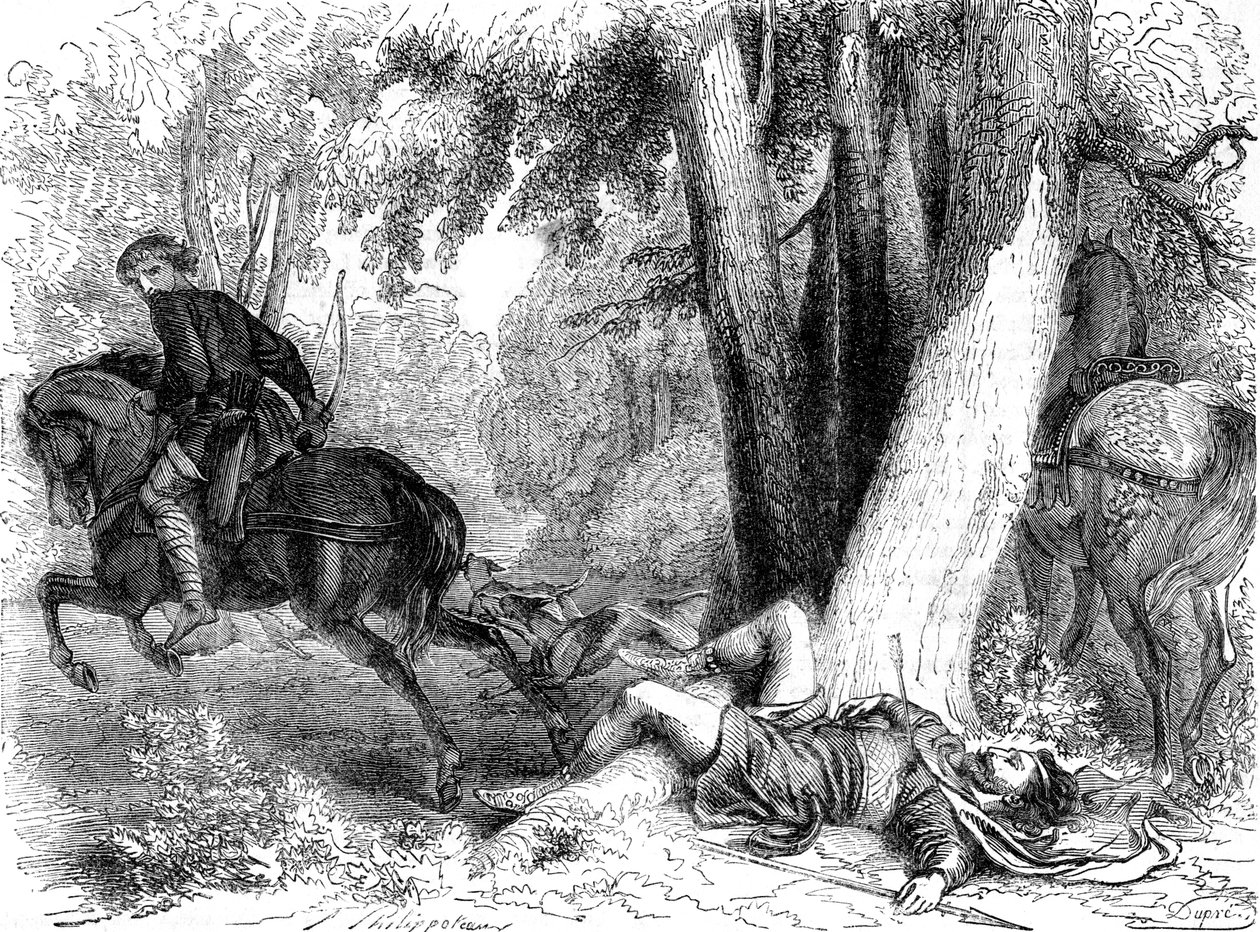 A morte de William Rufus, 1100 de Dupre